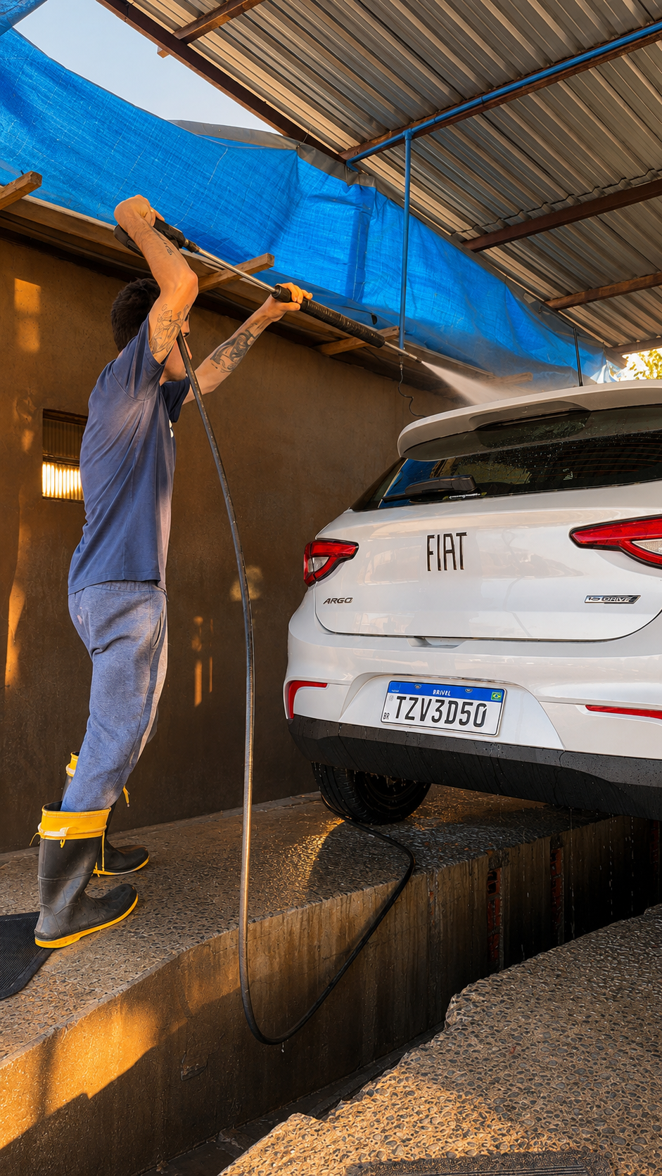 Detalhamento profissional em andamento